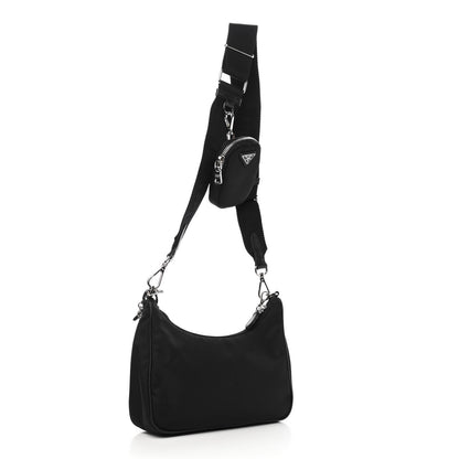 Prada Nylon Re-Edition 2005 Shoulder Bag Black 3 of 9