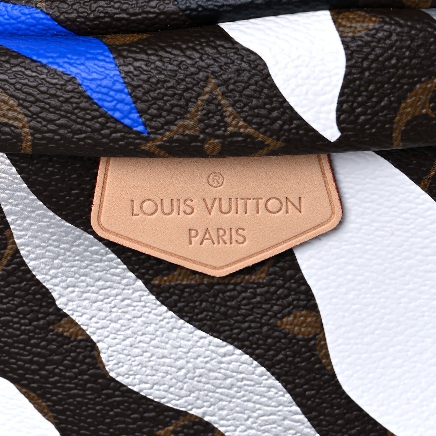 X LOL Monogram Bumbag Blue Silver