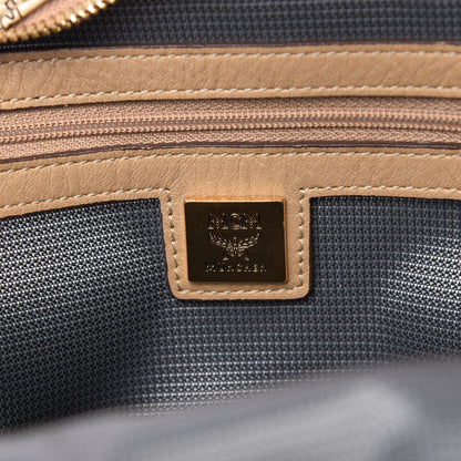 MCM Visetos Side Stud Mini Stark Backpack Beige 8 of 9