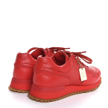 Louis Vuitton X SUPREME Calfskin Run Away Sneakers 7 Red 4 of 9