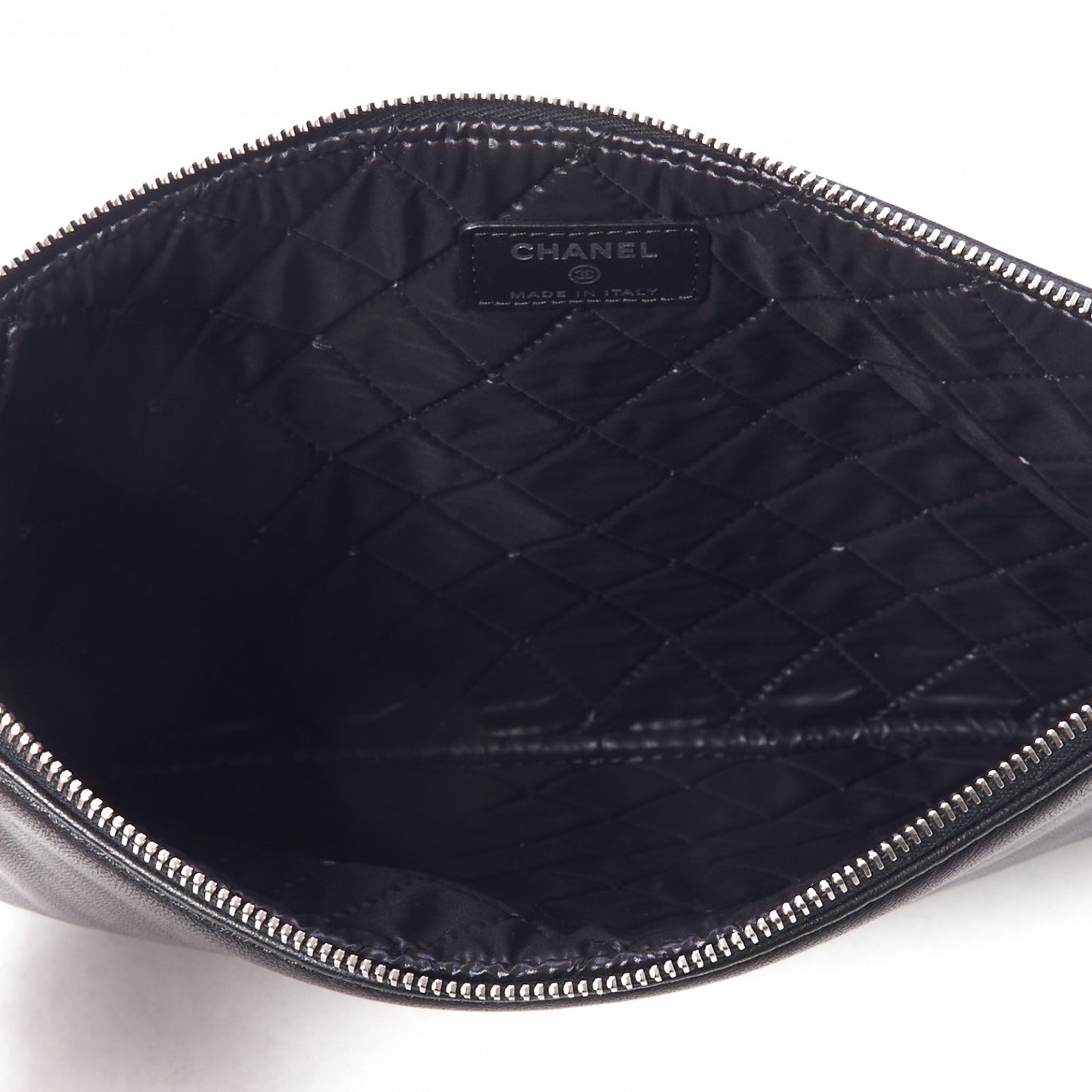 Lambskin Medium Cuba Car Cosmetic Case Black