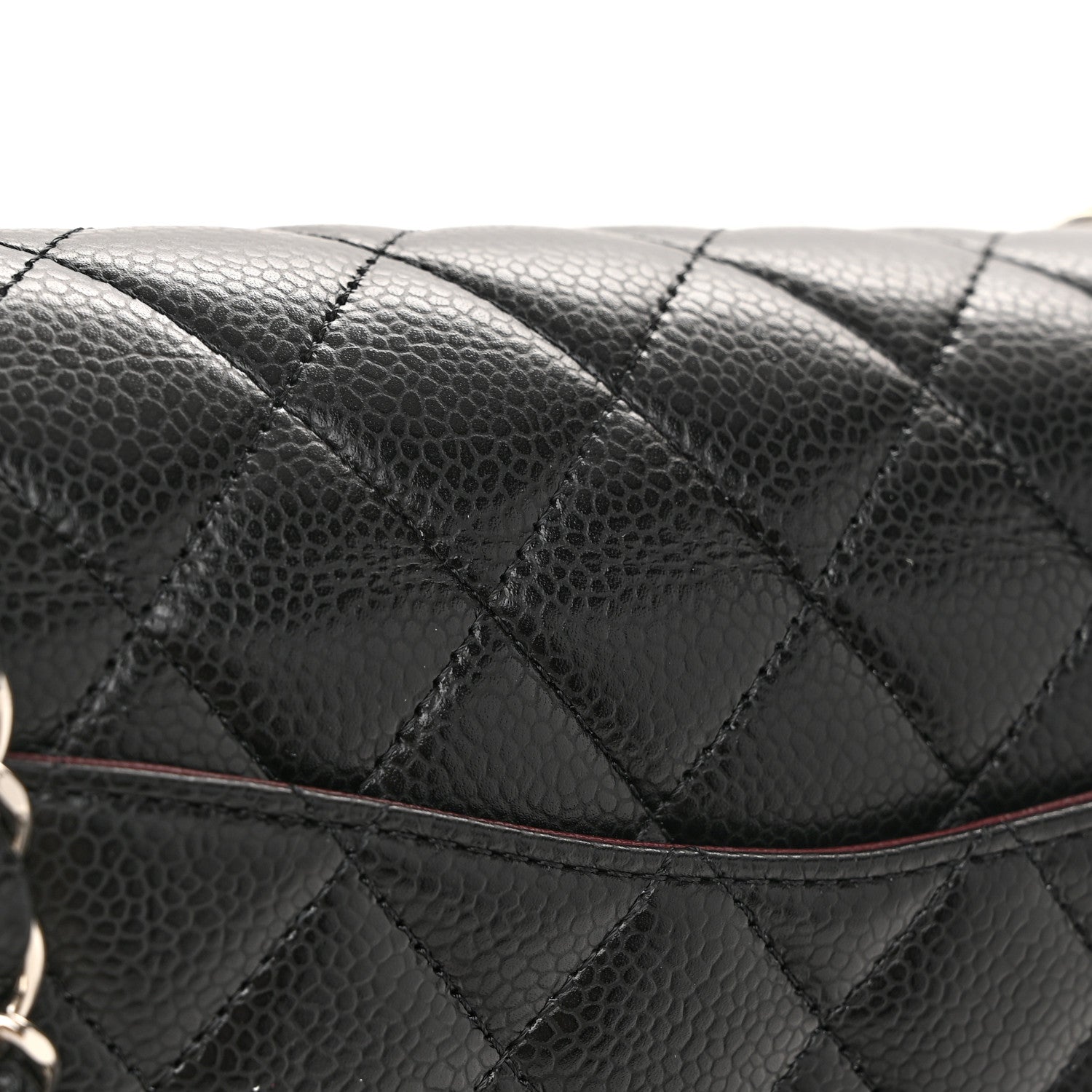 Chanel Caviar Quilted Medium Double Flap Black 11 of 12