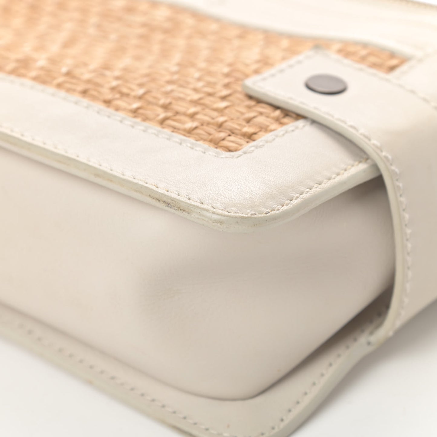 Straw Shoulder Bag Beige