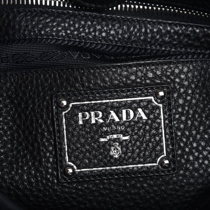 Prada Vitello Daino Tote Nero Black 7 of 9