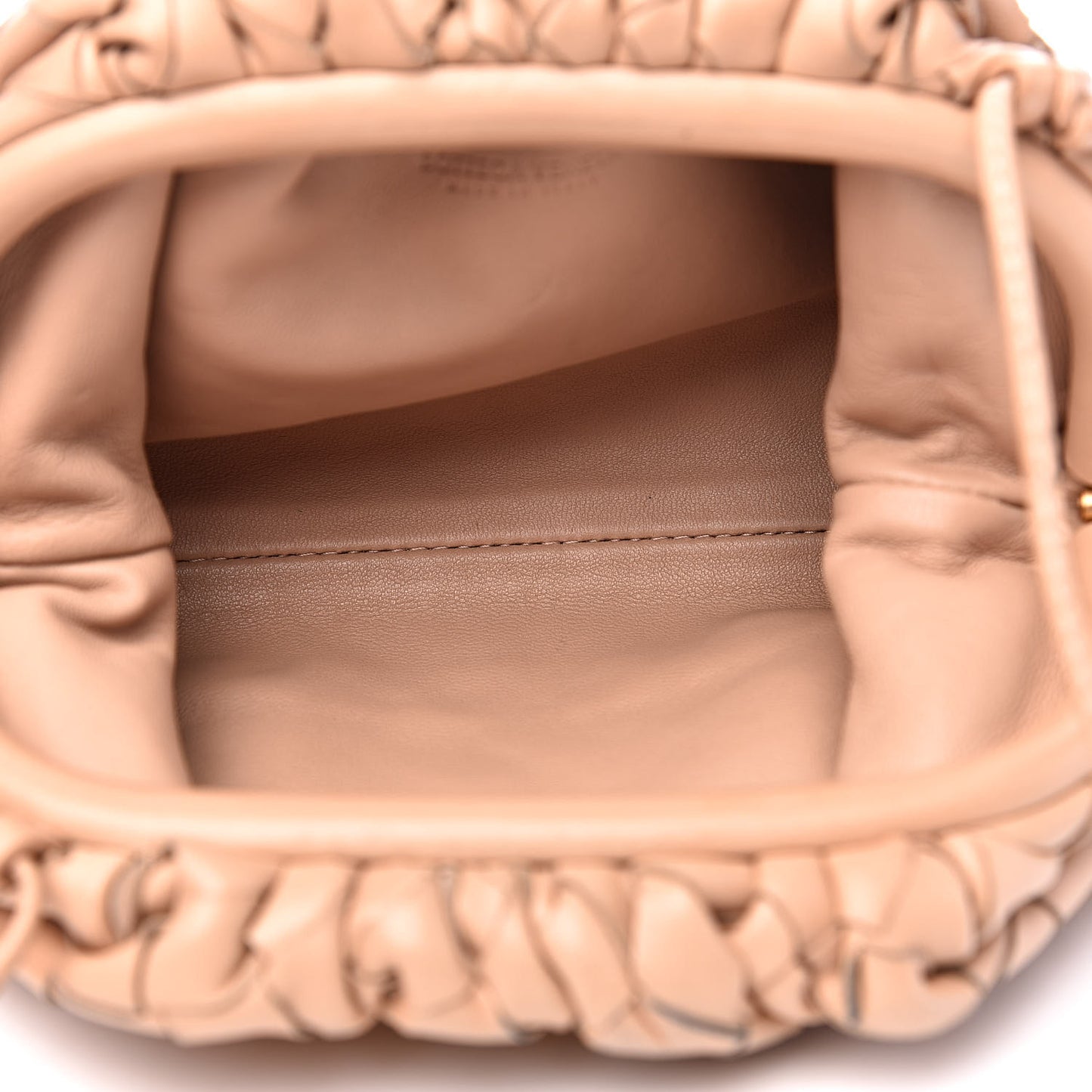 Nappa Intrecciato The Mini Pouch Almond