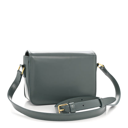 Celine Shiny Calfskin Teen Triomphe Petrol 3 of 14