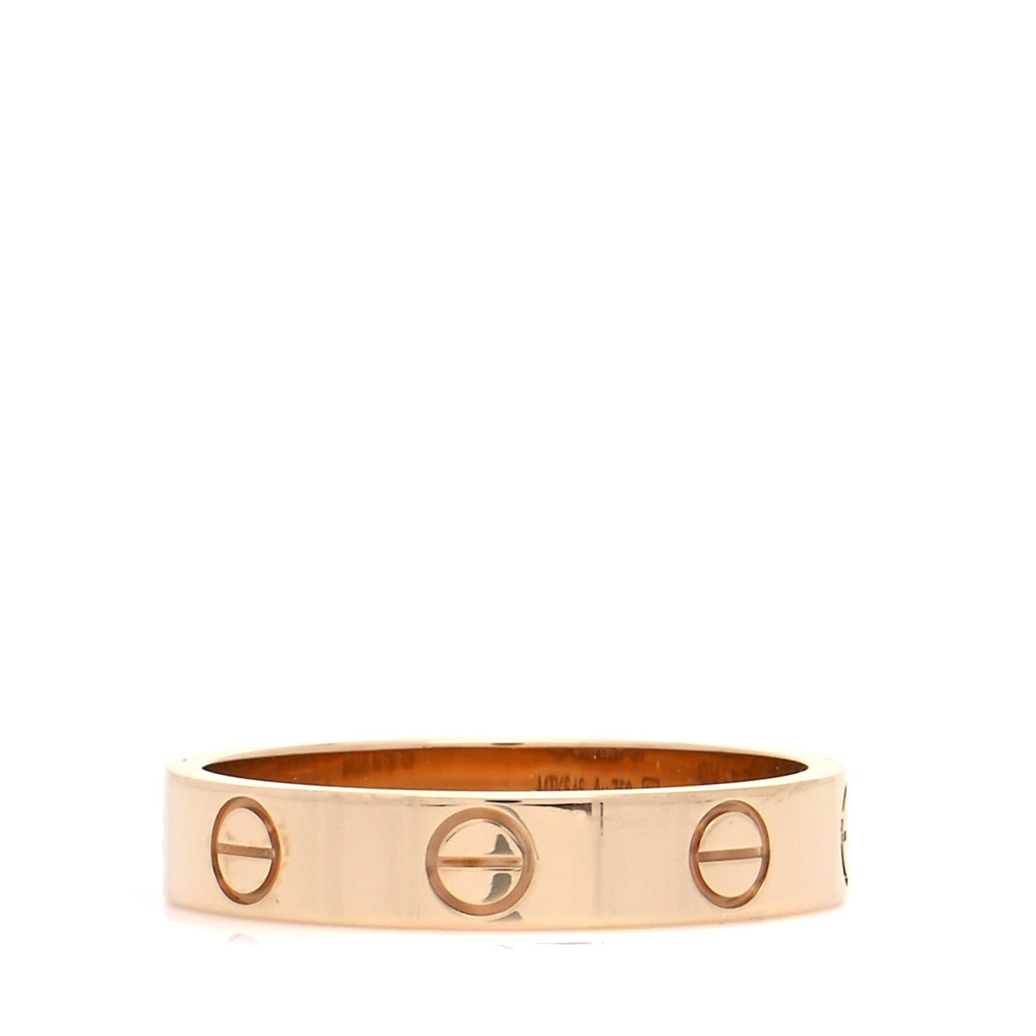 Cartier 18K Yellow Gold 3.5mm LOVE Wedding Band Ring 50 5.5 3 of 7