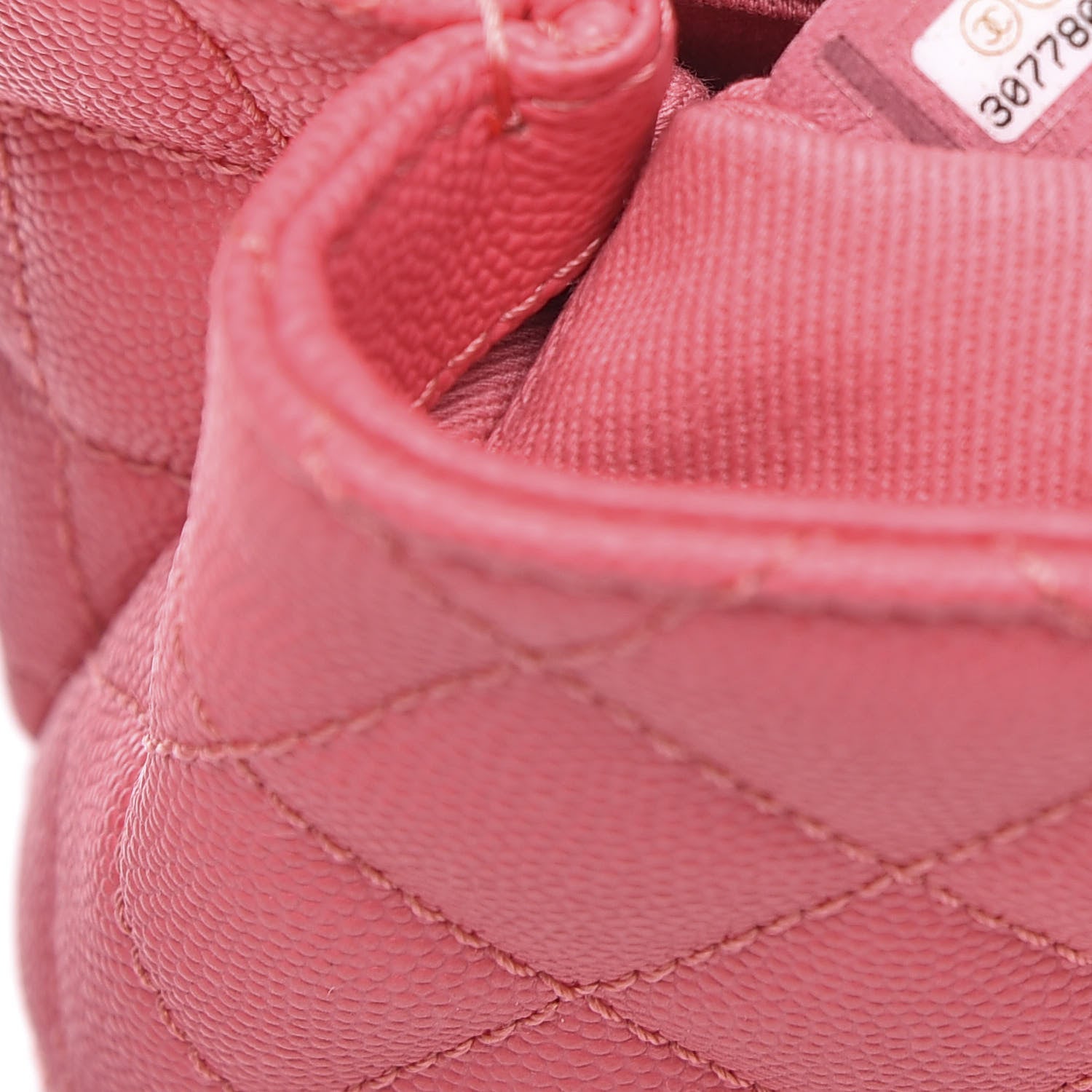 Chanel Caviar Quilted Incognito Extra Mini Coco Handle Flap Pink 9 of 9