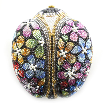 Judith Leiber Crystal Floral Ladybug Minaudiere 1 of 7