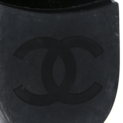 Chanel Calfskin Lace Up Combat Boots 38 Black 7 of 11