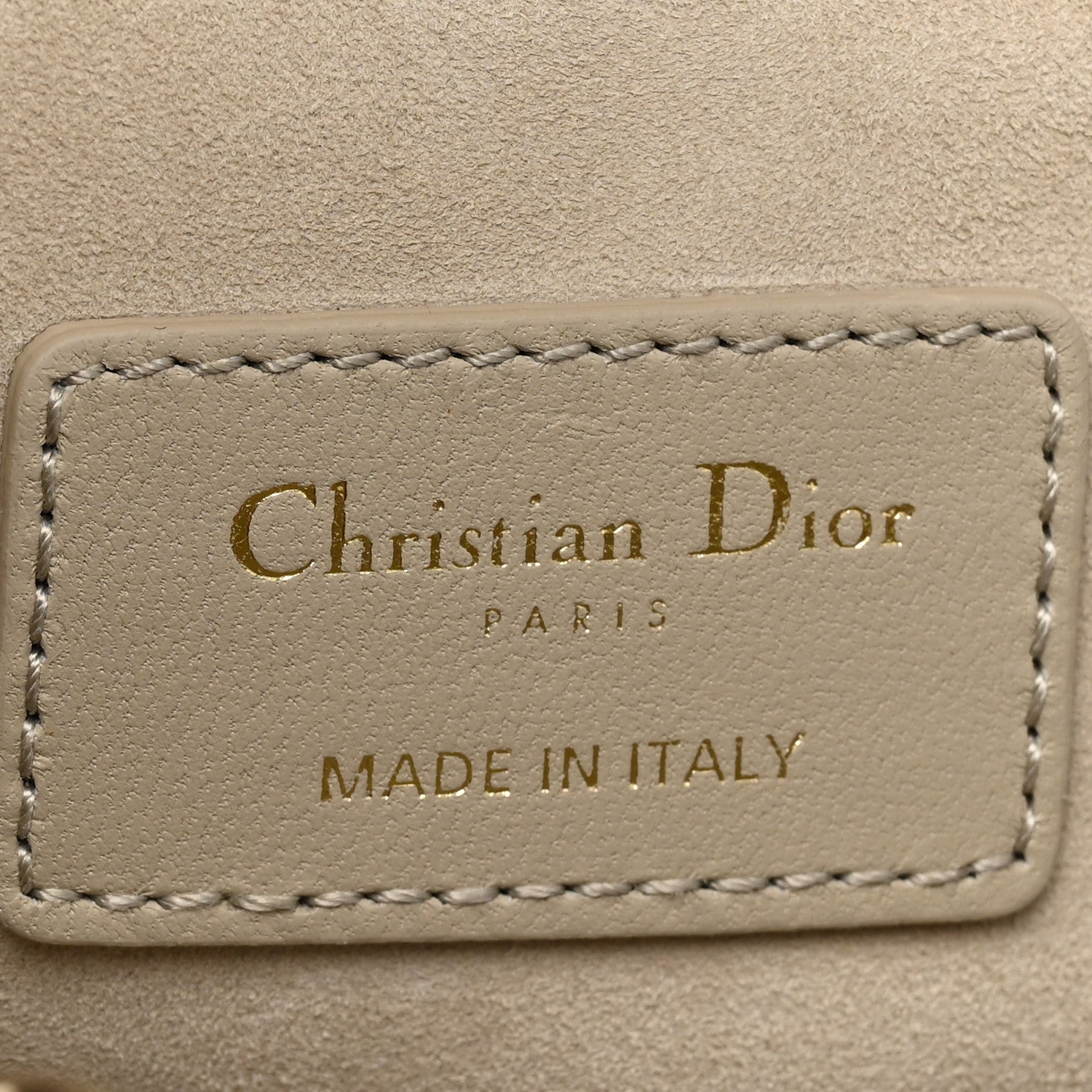 Christian Dior Lambskin Cannage Medium Lady D-Joy Sand 6 of 8