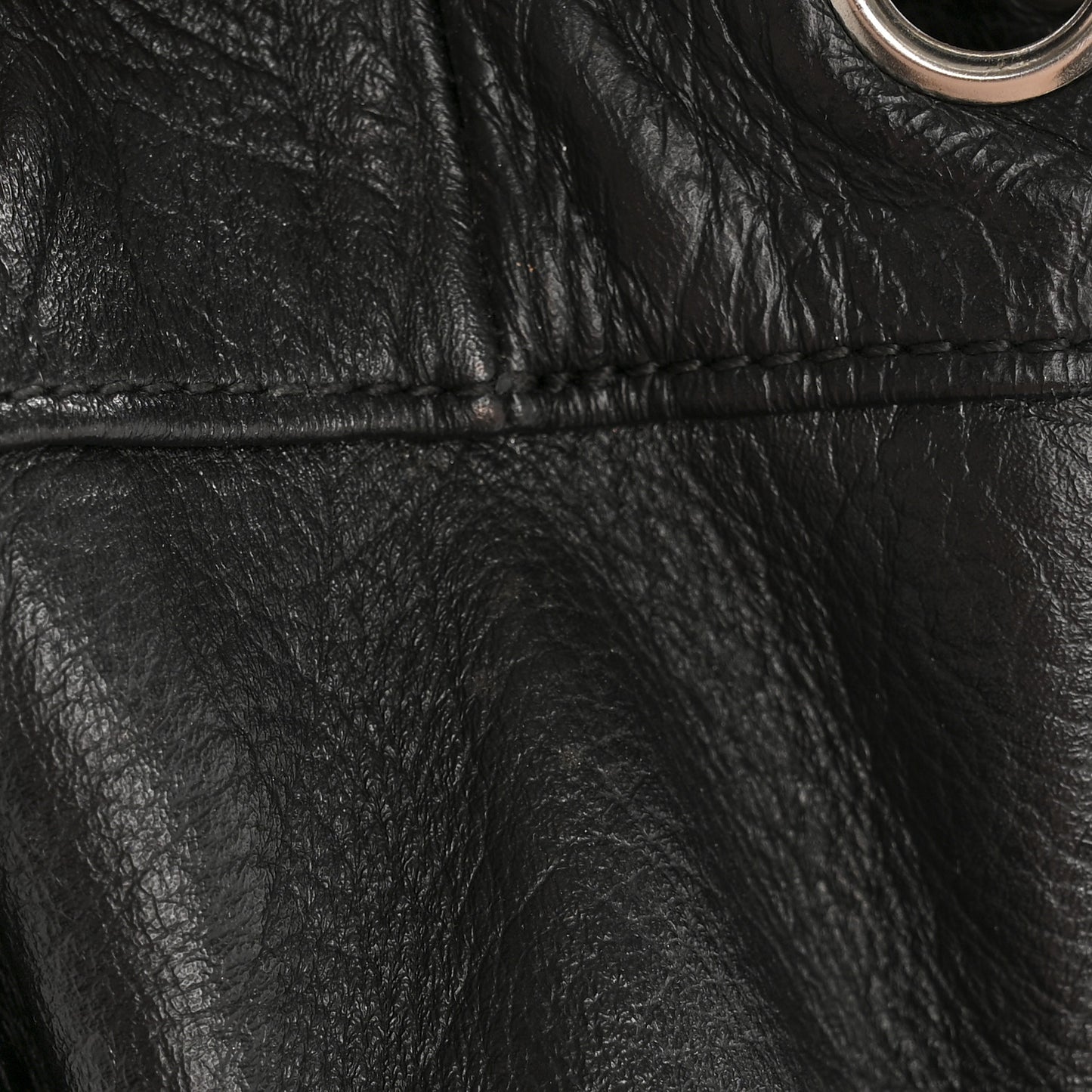 Calfskin Mademoiselle Shoulder Bag Black
