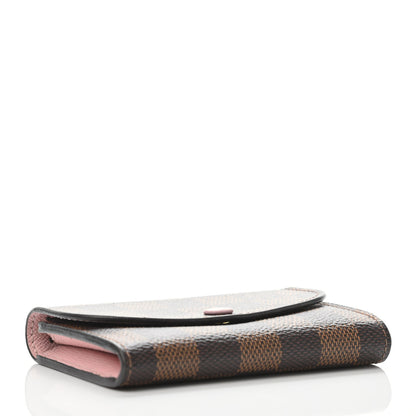 Louis Vuitton Damier Ebene Rosalie Coin Purse Rose Ballerine 3 of 4