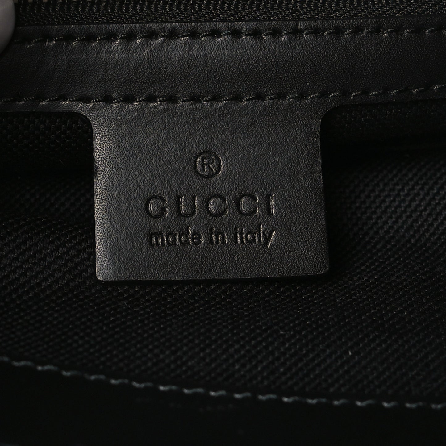 GG Supreme Monogram Appia Calfskin Web Flat Messenger Bag Black Grey