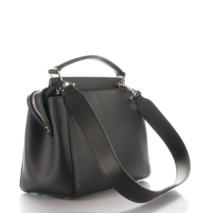 Fendi Vitello Baltico Dolce DotCom Satchel Black Blue Royal 3 of 8