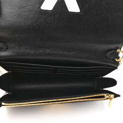 Louis Vuitton Epi Love Lock Twist Chain Wallet Black 5 of 9