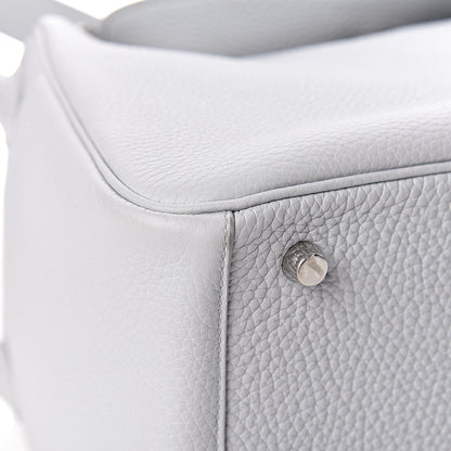 Hermes Taurillon Clemence Lindy 26 Bleu Arctic 8 of 13