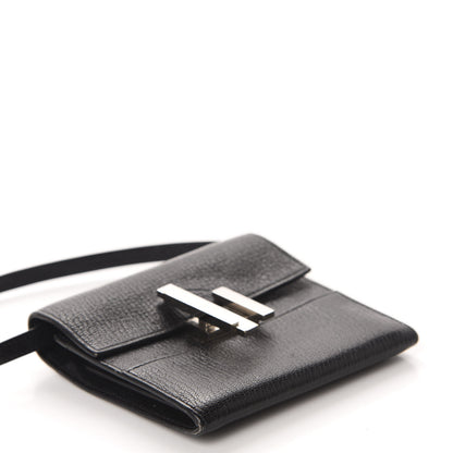 Hermes Chevre Chamkila Mini Cinhetic Wallet Black 5 of 13