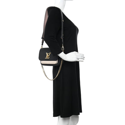 Louis Vuitton Grained Calfskin Lockme Tender Black 2 of 9