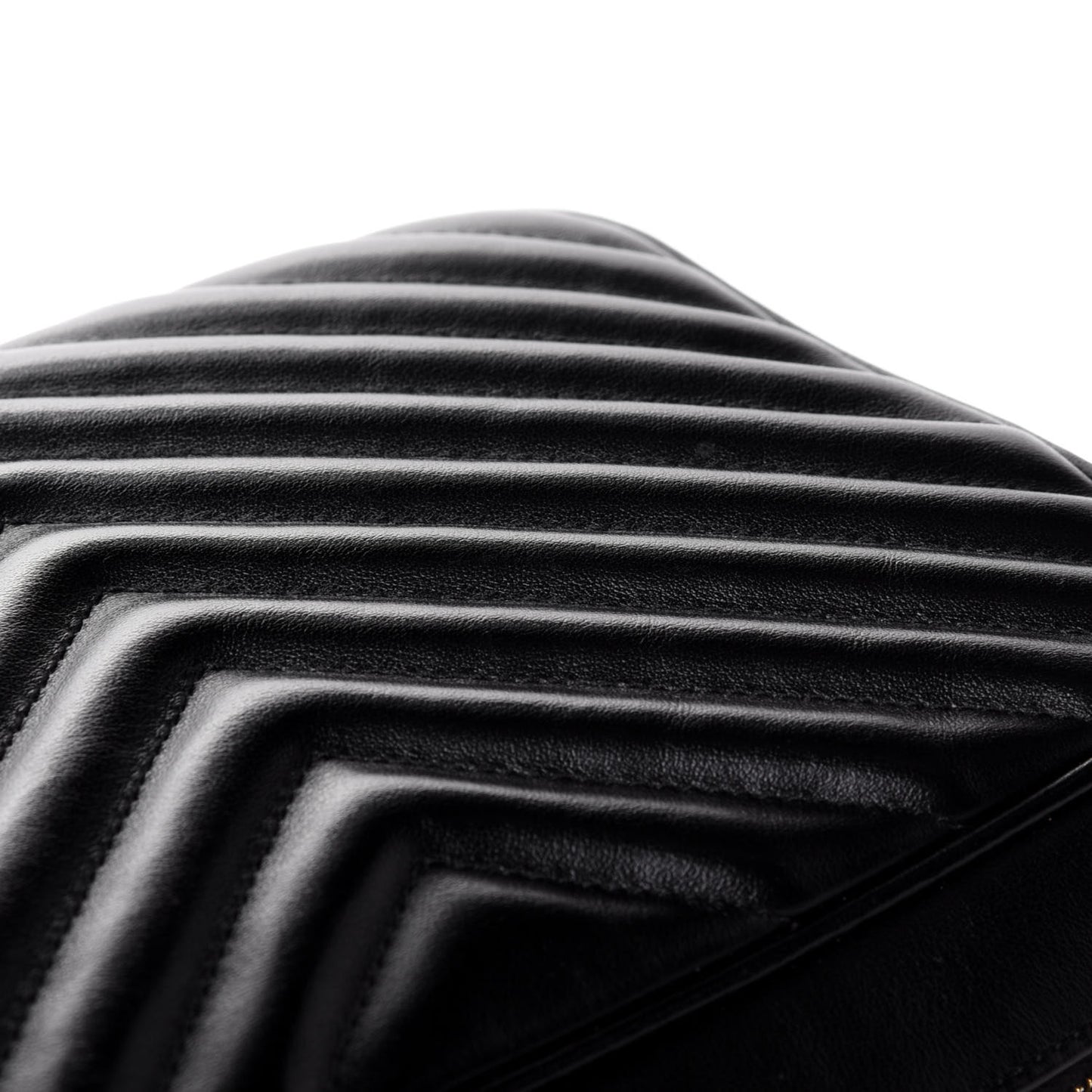 Calfskin Matelasse Monogram Lou Camera Bag Black