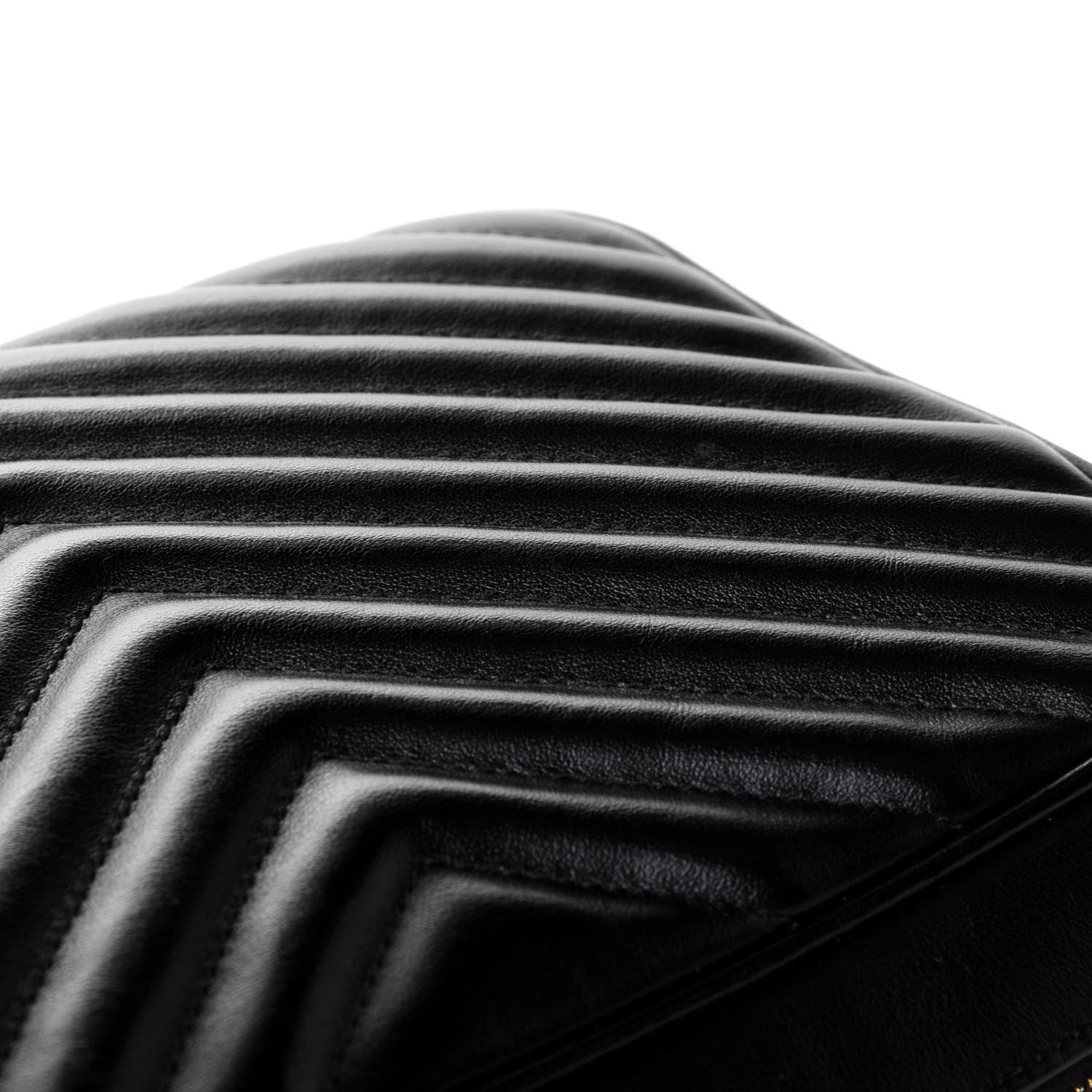 Saint Laurent Calfskin Matelasse Monogram Lou Camera Bag Black 5 of 5