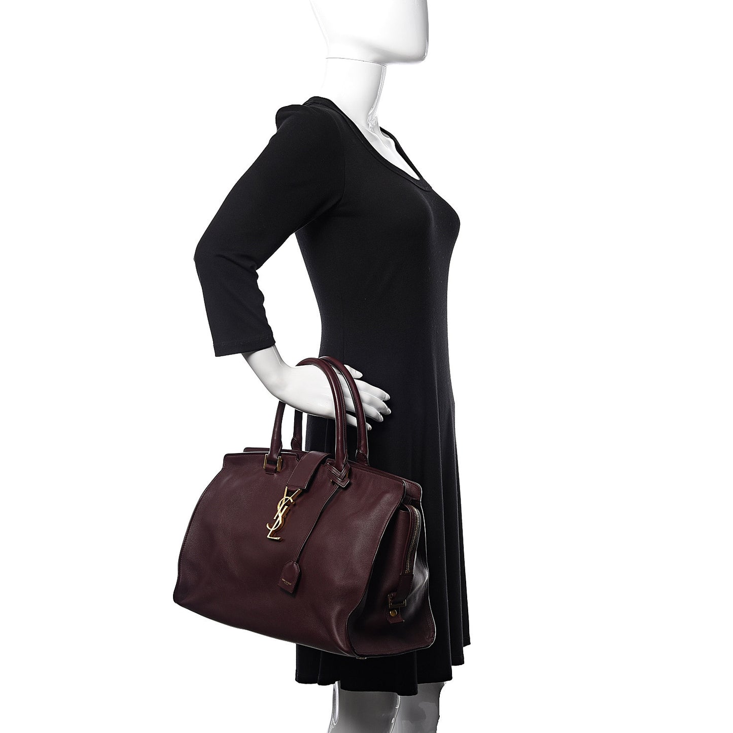 Calfskin Medium Classic Y Cabas Bordeaux