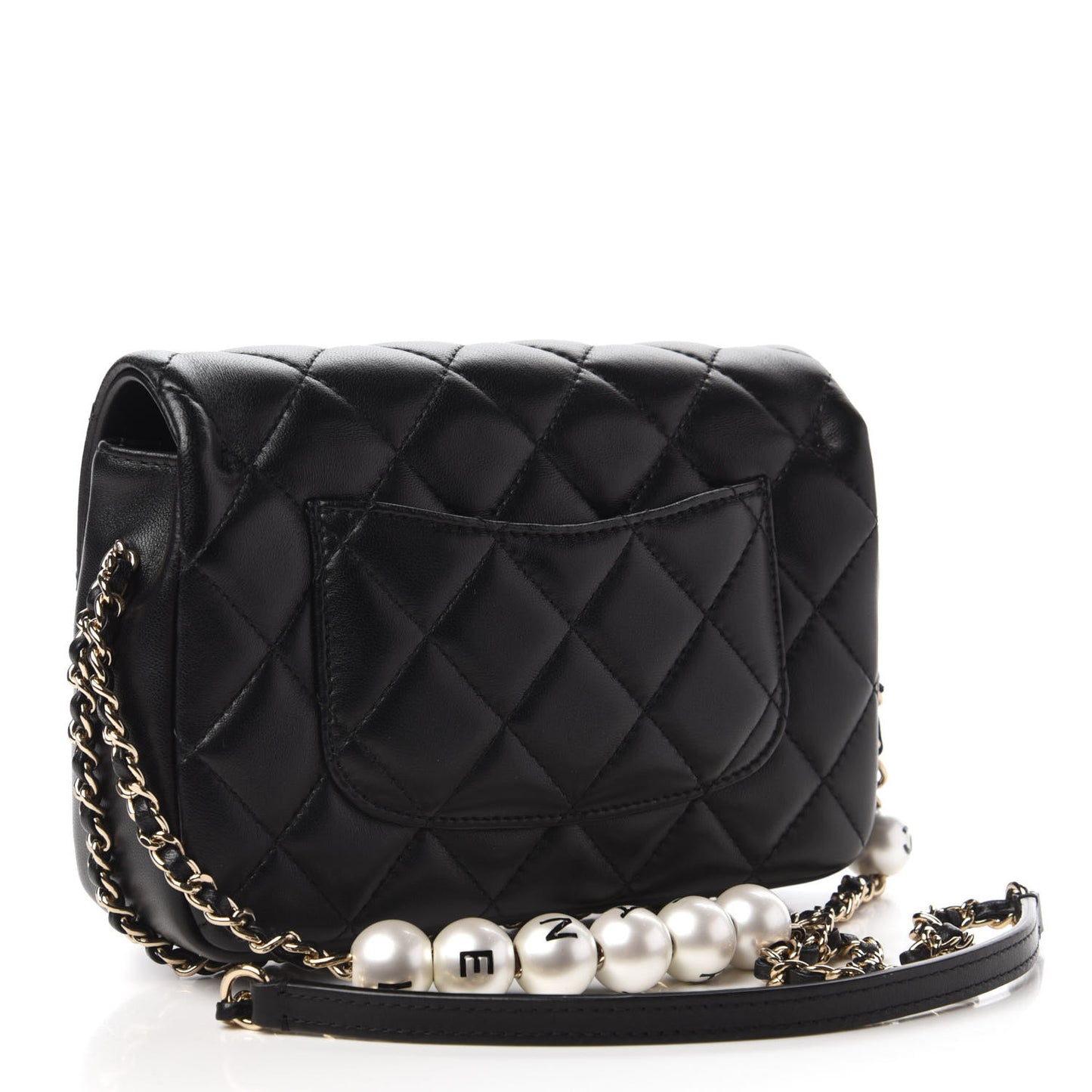 Lambskin Quilted Small My Precious Flap Black
