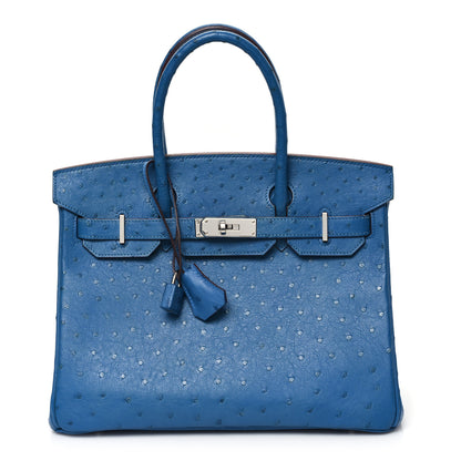 Hermes Ostrich Birkin 30 Mykonos 1 of 13