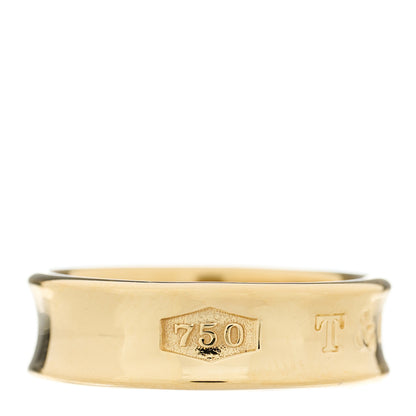 Tiffany 18K Yellow Gold 1837 Band Ring 53 6.25 3 of 8