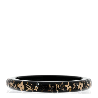 Louis Vuitton Resin Swarovski Large Inclusion Bracelet PM Black 1 of 3
