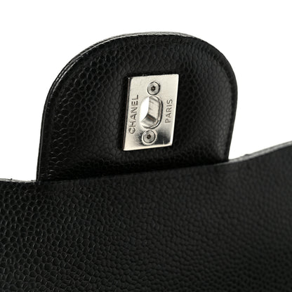 Chanel Caviar Quilted Jumbo Double Flap Black 7 of 12