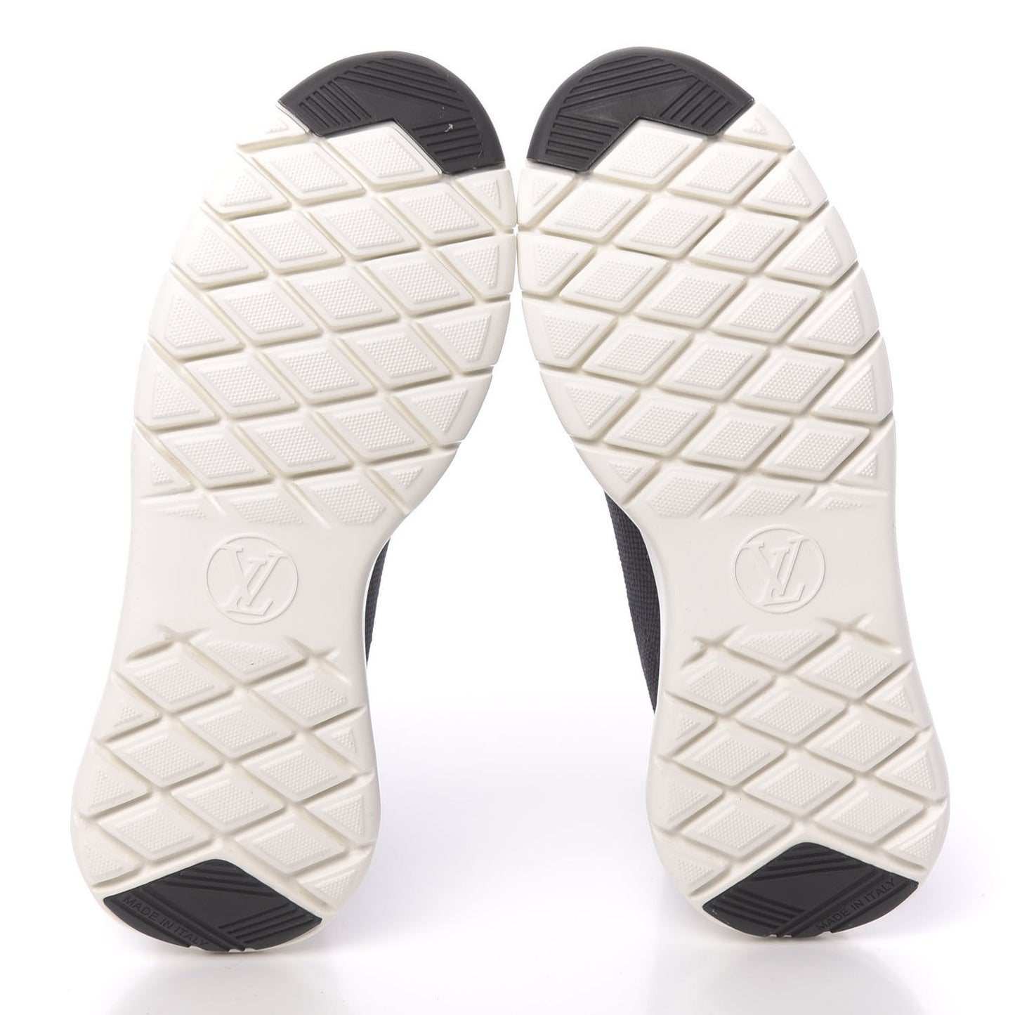 Stretch Fabric LV Black Heart Sock Sneaker 37 Black