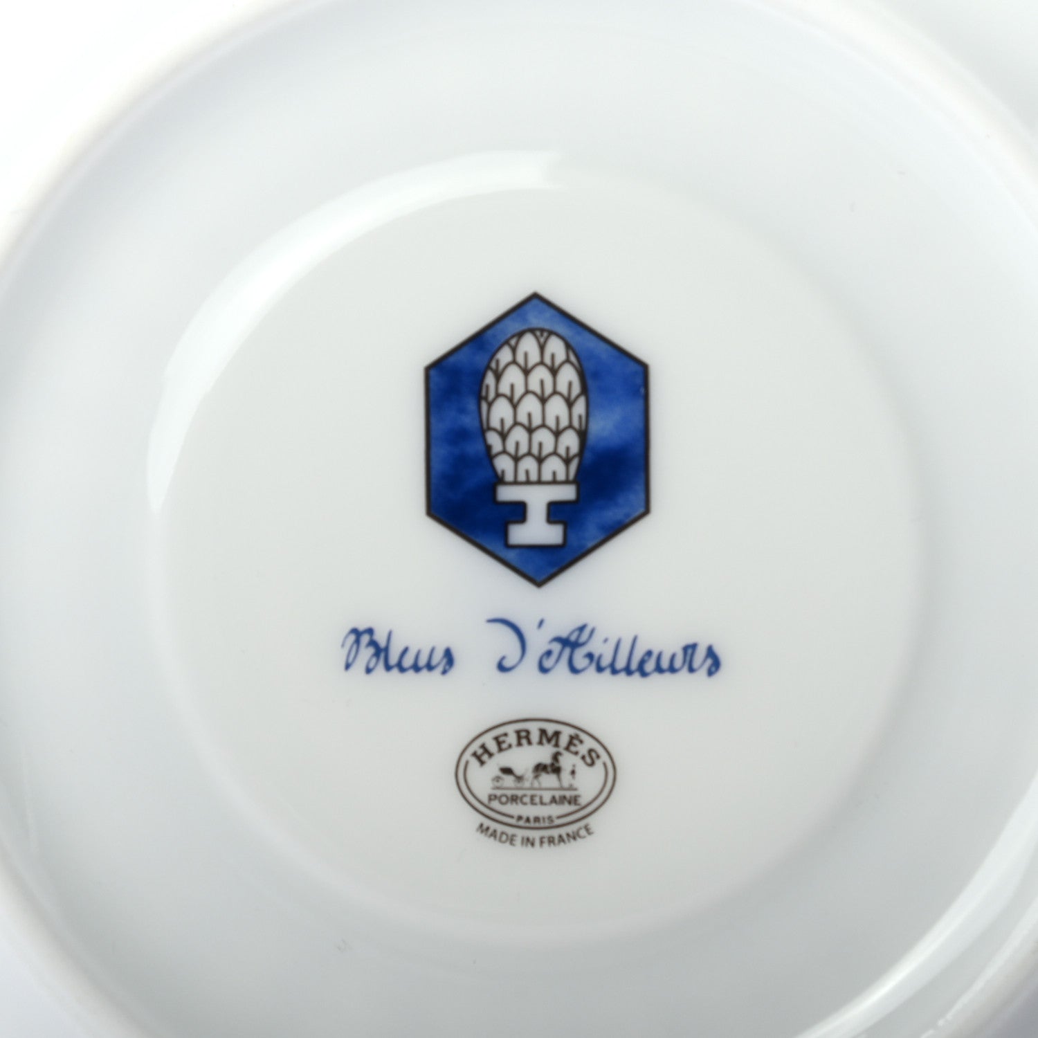 Hermes Porcelain Bleus d'Ailleurs Tea Cup And Saucer Set Of 2 7 of 9