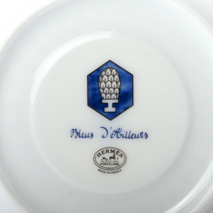 Hermes Porcelain Bleus d'Ailleurs Tea Cup And Saucer Set Of 2 7 of 9