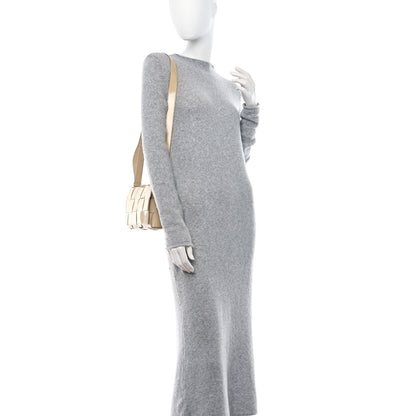 Bottega Veneta Patent Maxi Intrecciato Cassette Crossbody Bag Beige 2 of 15