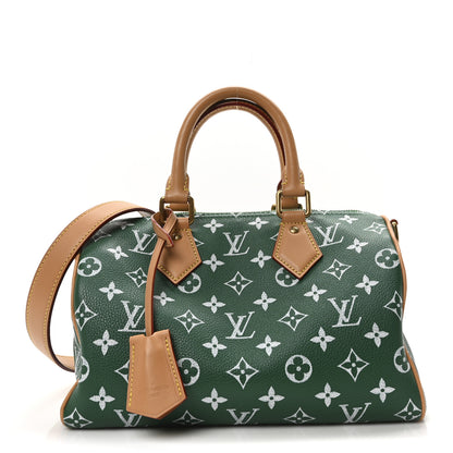 Louis Vuitton Calfskin Monogram Speedy P9 Bandouliere 25 Green 1 of 11