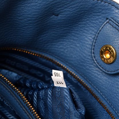 Prada Vitello Phenix Tote Azzurro 10 of 11