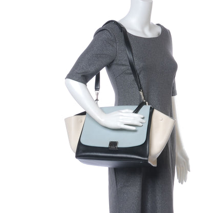 Celine Calfskin Tri-Color Trapeze Teal 2 of 7