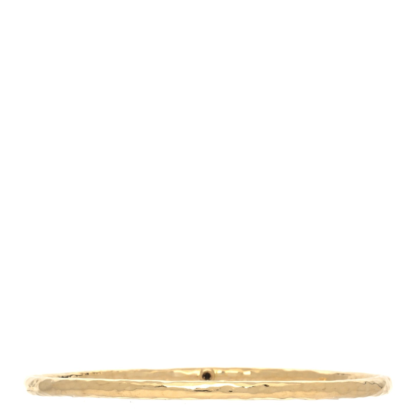 18K Yellow Gold Hammered Bangle Bracelet