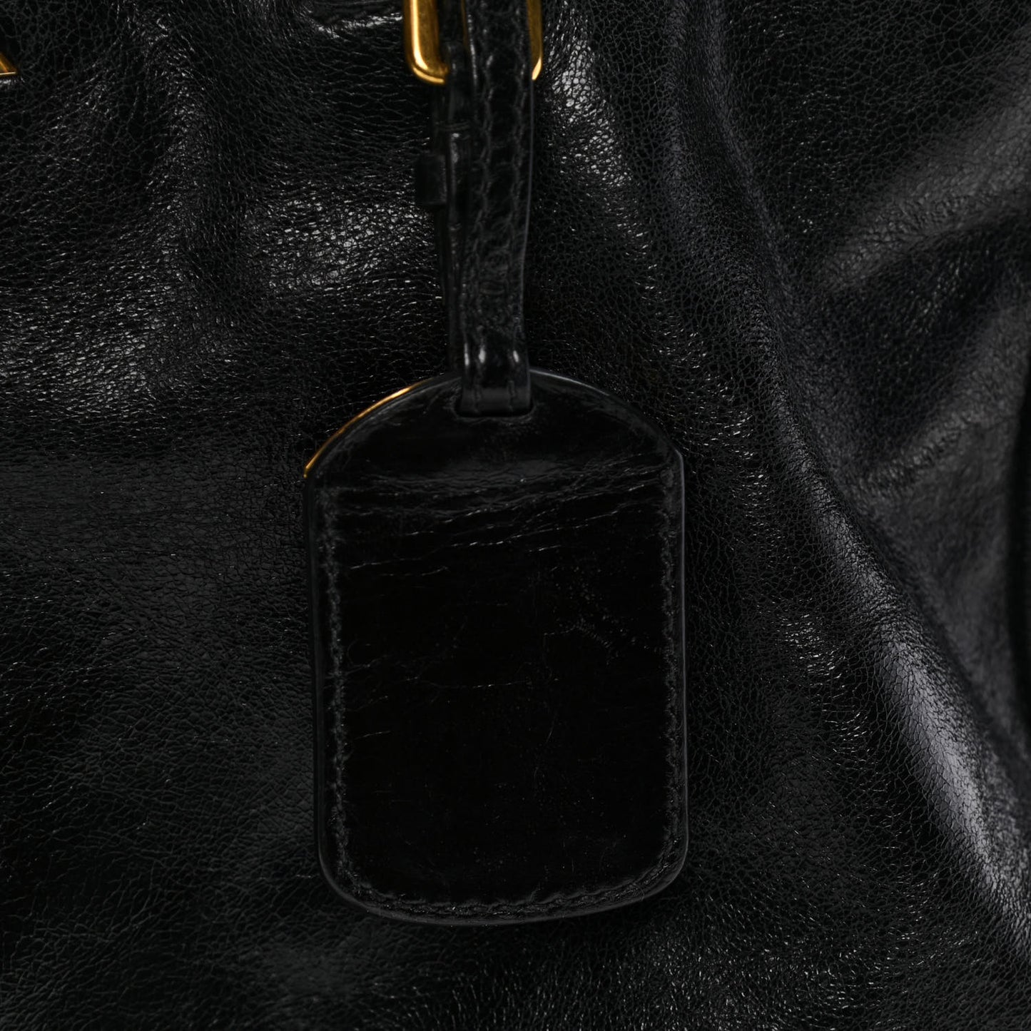 Vitello Shine Tote Black