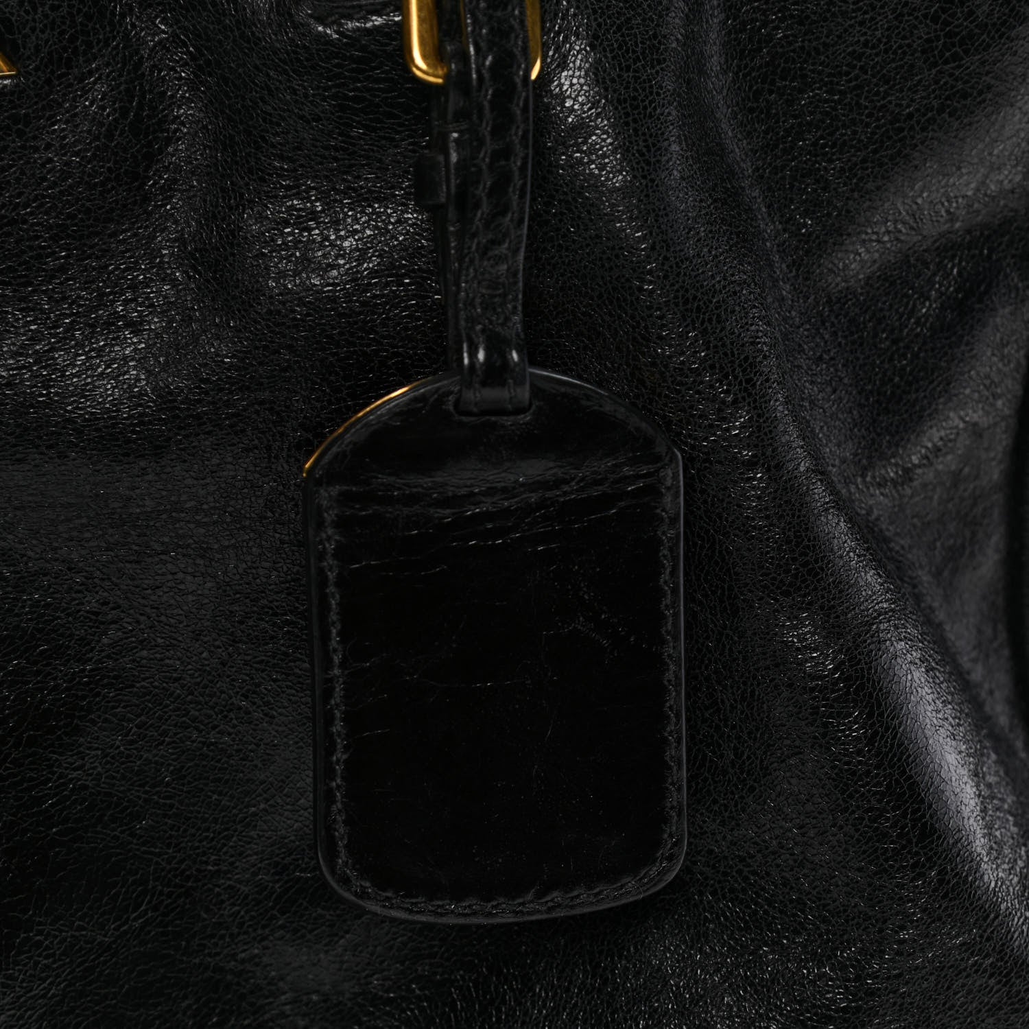 Prada Vitello Shine Tote Black 8 of 15