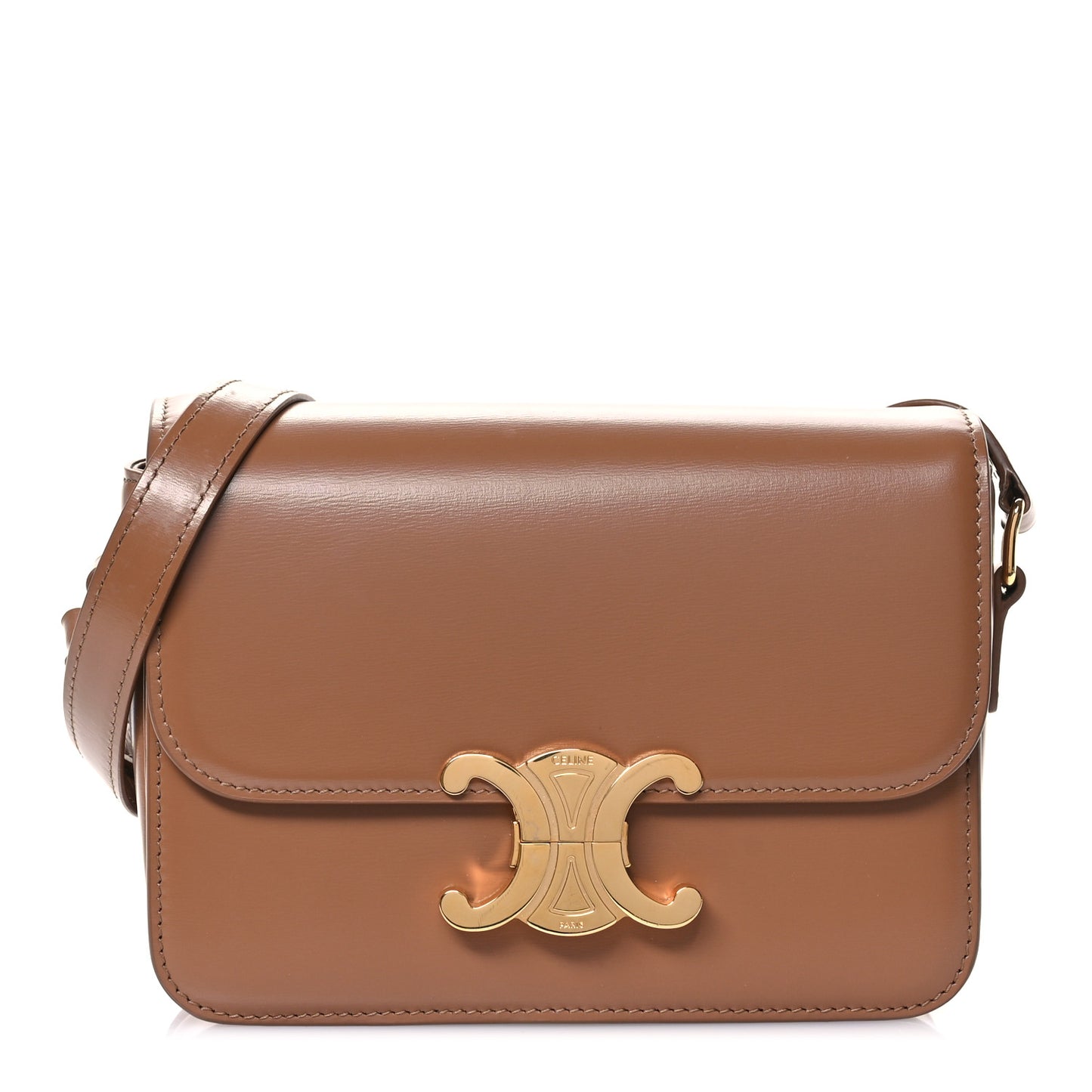Shiny Calfskin Teen Triomphe Bronze