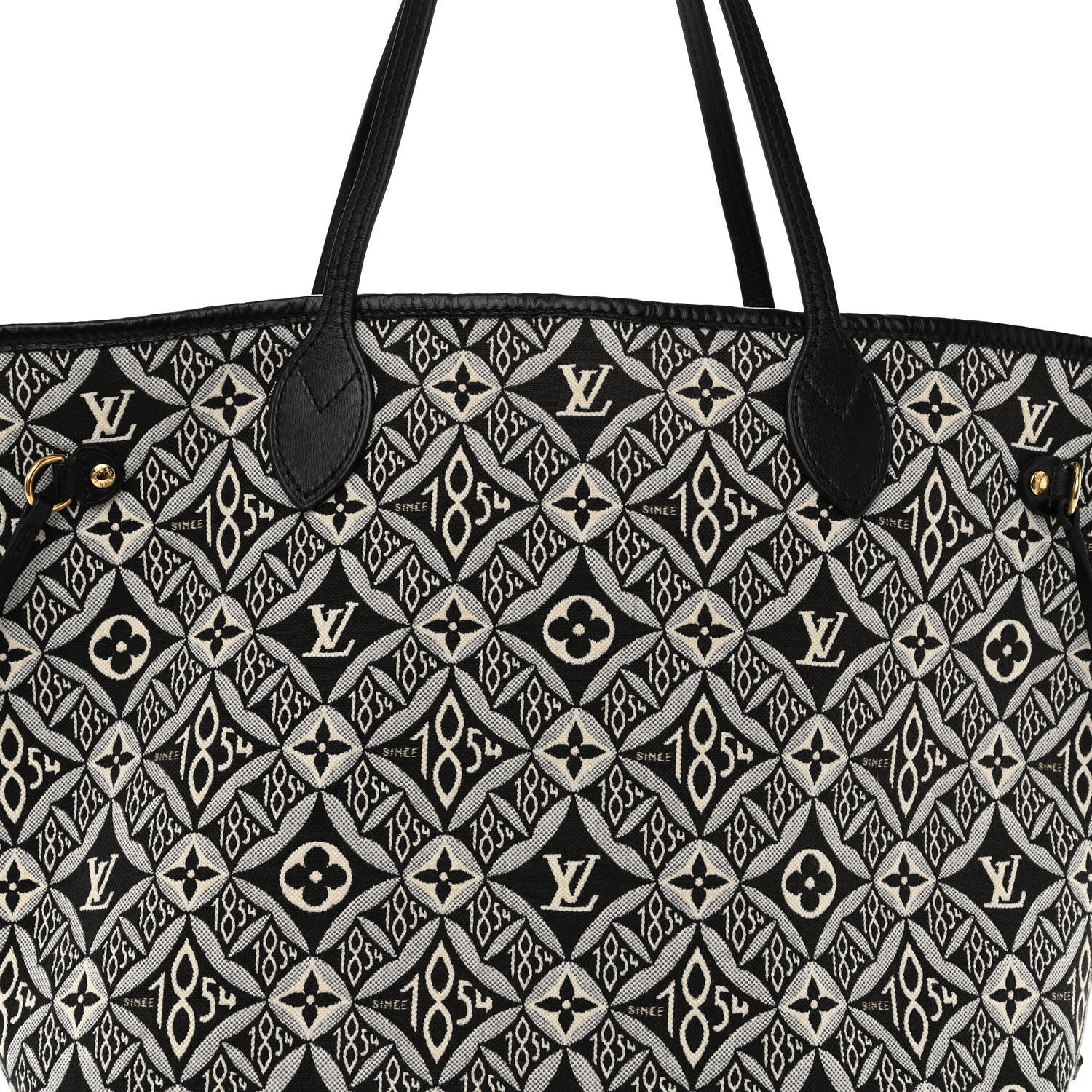 Louis Vuitton Jacquard Since 1854 Neverfull MM Grey 8 of 10