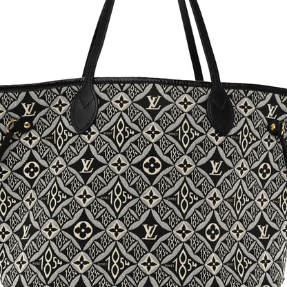 Louis Vuitton Jacquard Since 1854 Neverfull MM Grey 8 of 10