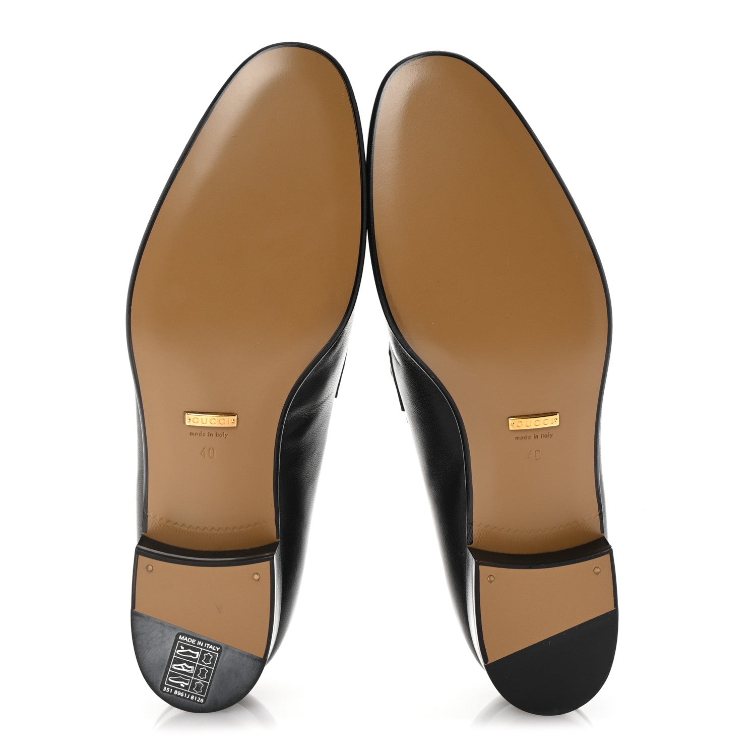 Gucci Calfskin Womens Interlocking G Horsebit Loafers 40 Black 6 of 10