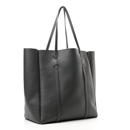 Balenciaga Veau Baltimore Double Sided Medium Everyday Tote Gris Fossile Bleu Turquoise 4 of 12