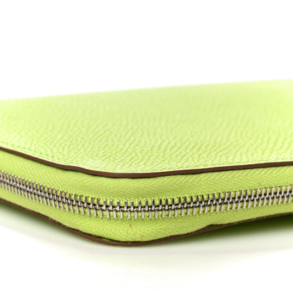 Hermes Epsom Silk'In Wallet Kiwi Lichen 10 of 16