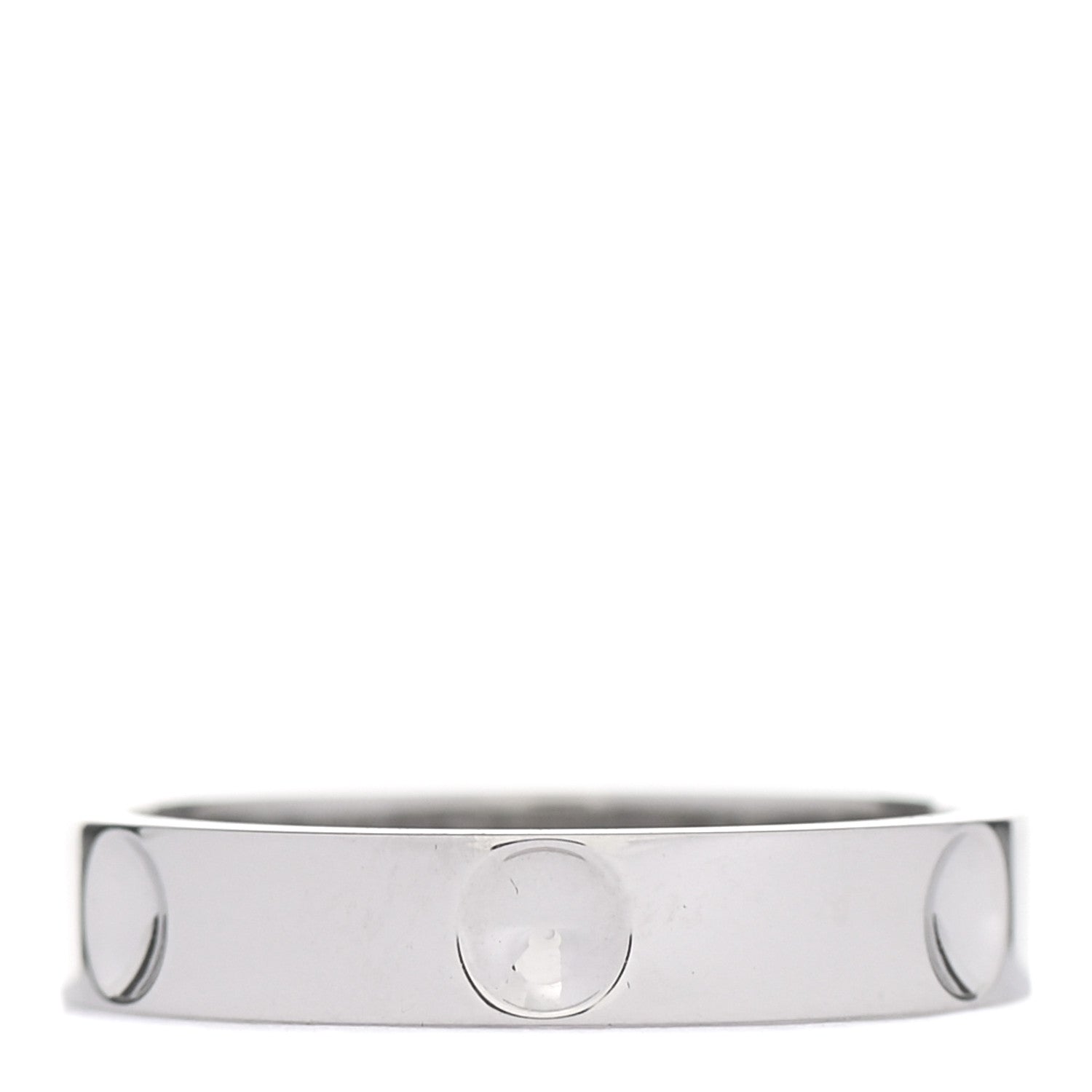 Louis Vuitton Platinum Empreinte Ring 49 4.75 3 of 5