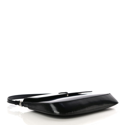 Prada Brushed Calfskin Cleo Flap Shoulder Bag Black 4 of 14