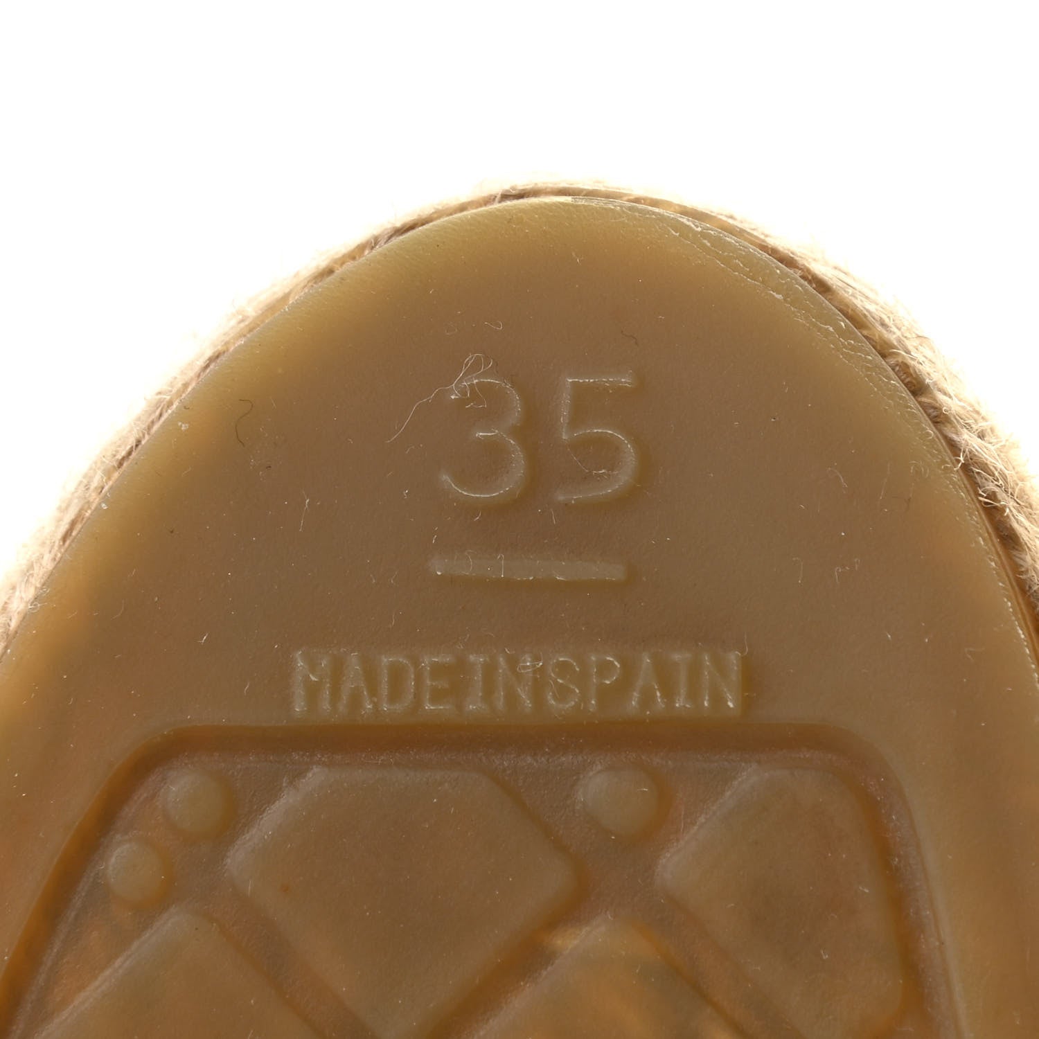 Chanel Laminated Lambskin Grosgrain CC Espadrilles 35 Gold Black 6 of 9